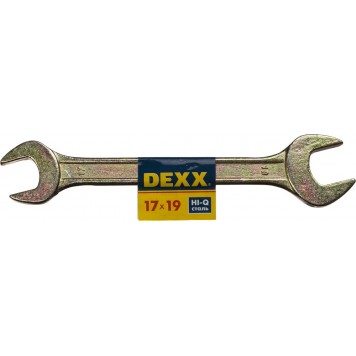 27018-17-19 | Рожковый гаечный ключ 17 x 19 мм, DEXX-1