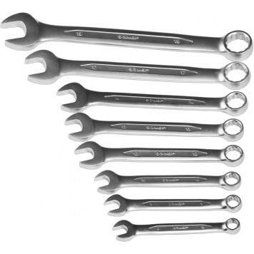 27028-H8 | Набор комбинированных гаечных ключей 8 шт, 8 - 19 мм, ЗУБР ПРОФЕССИОНАЛ-0