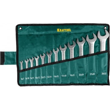 27033-H12 | Набор рожковых гаечных ключей 12 шт, 6 - 32 мм, KRAFTOOL-0