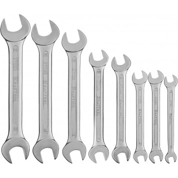 27033-H8C | Набор рожковых гаечных ключей 8 шт, 8 - 24 мм, KRAFTOOL-2