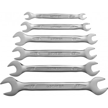 27035-H6 | Набор рожковых гаечных ключей 6 шт, 6 - 19 мм, STAYER-2