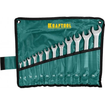 27079-H12 | Набор комбинированных гаечных ключей 12 шт, 6 - 24 мм, KRAFTOOL-0