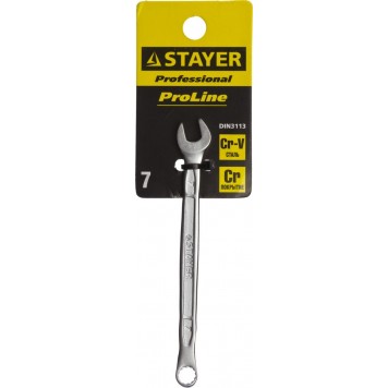 27081-07 | Комбинированный гаечный ключ 7 мм, STAYER-1
