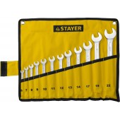 Набор комбинированных гаечных ключей 12 шт, 6 - 22 мм, STAYER 27081-H12