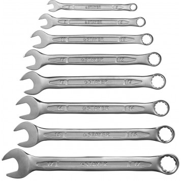 27081-H8 | Набор комбинированных гаечных ключей 8 шт, 6 - 17 мм, STAYER-2