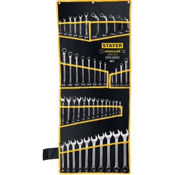 27082-H47 | Набор гаечных ключей универсальный 47 шт, 6 - 32 мм, STAYER HERCULES-0
