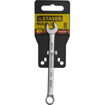27085-08 | Комбинированный гаечный ключ 8 мм, STAYER-1