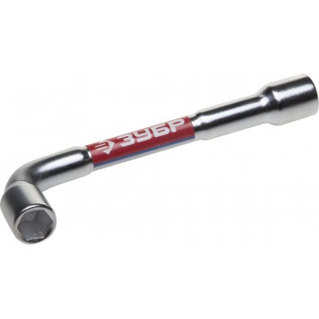 27185-10 | Ключ торцовый двухсторонний L-образный, проходной, 10мм, ЗУБР МАСТЕР-0