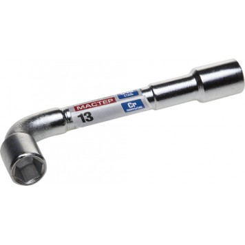 27185-13 | Ключ торцовый двухсторонний L-образный, проходной, 13мм, ЗУБР МАСТЕР-0