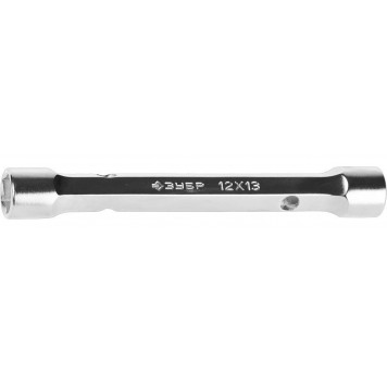 27190-12-13 | Ключ торцовый двухсторонний, усиленный, шестигранный профиль, 12х13мм, ЗУБР МАСТЕР-0