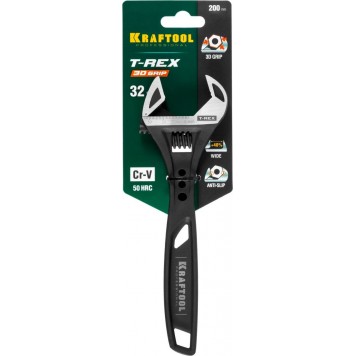 27254-20 | Ключ разводной силовой, 200 / 32 мм, KRAFTOOL T-REX-1