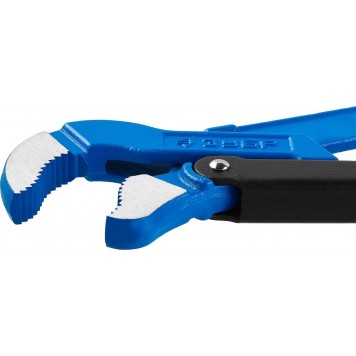 27336-0_z01 | Ключ трубный рычажный тип "S", изогнутые губки для труднодоступ мест, цельнокованный, Сr-V, № 0, 1/2", ЗУБР ПРОФЕССИОНАЛ-3