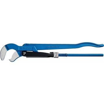 27336-2_z01 | Ключ трубный рычажный тип "S", изогнутые губки для труднодоступ мест, цельнокованный, Сr-V, № 2, 1,5", ЗУБР ПРОФЕССИОНАЛ-0