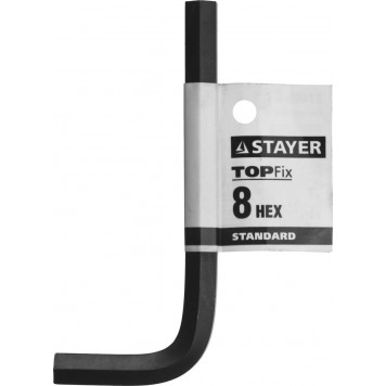 27405-8 | Ключ имбусовый, сталь, черный, 8мм, STAYER STANDARD-2