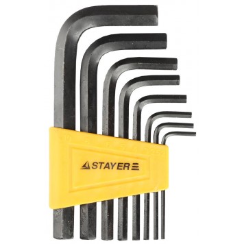 27405-H8 | Набор: Ключи имбусовые, 2 - 10мм, 8 шт, STAYER STANDARD-0