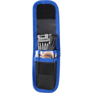 27428-H16 | Набор для обслуживания велосипеда: складной мультитул 11-в-1,комплект для ремонта шин,16-в-1,в чехле, ЗУБР ЭКСПЕРТ-2