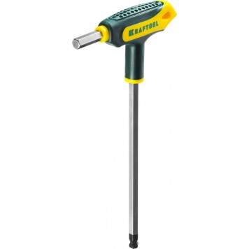 27454-H9 | Набор Ключи имбусовые,Cr-Mo(S2),Т-образные, эргоном двухкомп рукоятка,HEX,с шариком,9 шт,в боксе, KRAFTOOL INDUSTRIE-4