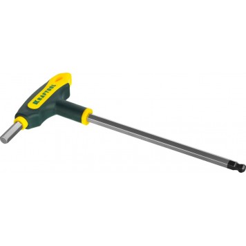 27454-H9 | Набор Ключи имбусовые,Cr-Mo(S2),Т-образные, эргоном двухкомп рукоятка,HEX,с шариком,9 шт,в боксе, KRAFTOOL INDUSTRIE-5