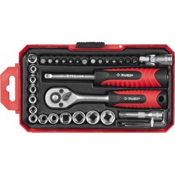 27642-H35 | Универсальный набор инструмента 35 предм., Компакт-35, ЗУБР МАСТЕР-0