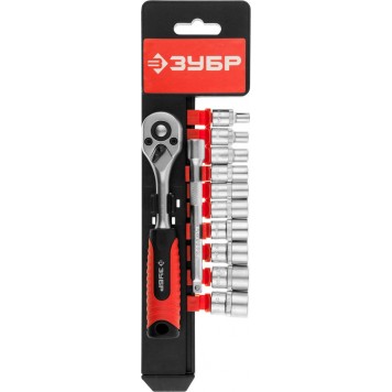 27645-H12 | Набор торцовых головок 12 предм., ЗУБР ТР-12М-0