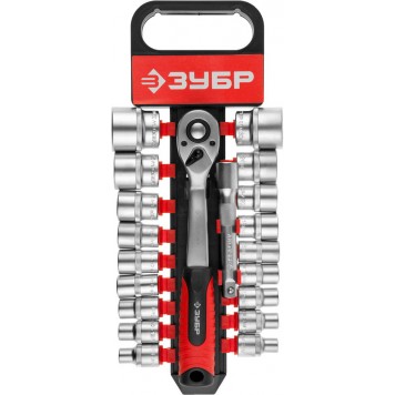 27647-H20 | Набор торцовых головок 20 предм., ЗУБР ТР-20-0