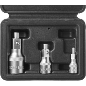 27712-H3 | Набор: Адаптеры магнитные для торцовых головок 1/2", 3/8", 1/4", 3шт, ЗУБР МАСТЕР-0