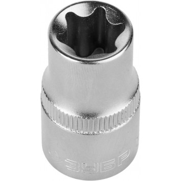 27719-14 | Головка торцовая (1/2"), Cr-V, E-TORX, хроматированное покрытие, E14, ЗУБР МАСТЕР-0