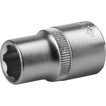 27725-14_z02 | Торцовая головка (1/2"), Cr-V, SUPER LOCK, хроматированное покрытие, 14 мм, ЗУБР МАСТЕР-0