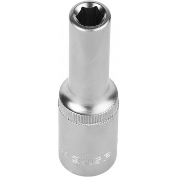 27726-08 | Головка торцовая (1/2"), удлиненная, Cr-V, FLANK, хроматированное покрытие, 8мм, ЗУБР МАСТЕР-0