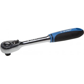 27731-1/4 | Трещотка для торцовых головок, Сr-V сталь, 48 зубцов, 1/4", ЗУБР ПРОФЕССИОНАЛ-0