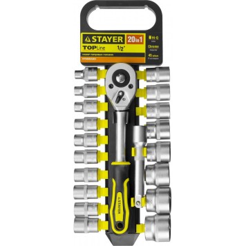 27750-H20 | 20L набор торцовых головок 20 предм., STAYER RSS-0