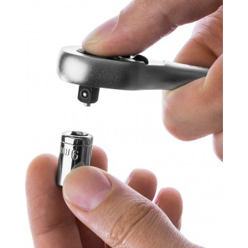 27791-1/4_z02 | Трещотка для торцовых головок Сr-V сталь, 72 зубца, 1/4", KRAFTOOL EXPERT-4