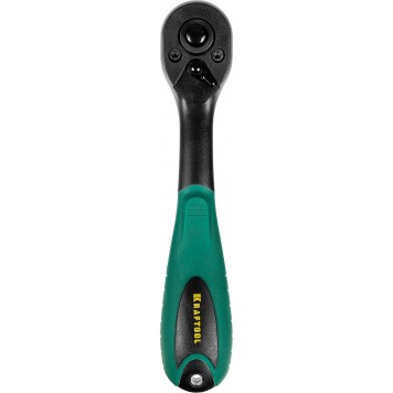 27796-1/4_z02 | Трещотка для торцовых головок Сr-V сталь, 72 зубца, пластиковое покрытие, 1/4", KRAFTOOL EXPERT-0