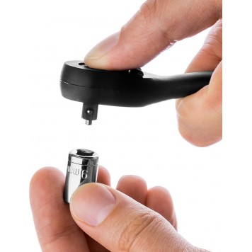 27796-1/4_z02 | Трещотка для торцовых головок Сr-V сталь, 72 зубца, пластиковое покрытие, 1/4", KRAFTOOL EXPERT-4