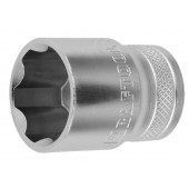 Торцовая головка, Cr-V, SUPER-LOCK, хромосатинированная, 1/2", 22 мм, KRAFTOOL 27801-22_z01