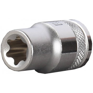 27810-14 | Торцовая головка, Cr-V, внешний TORX, хромосатинированная, 1/2", Е 14, KRAFTOOL INDUSTRIE QUALITAT-0