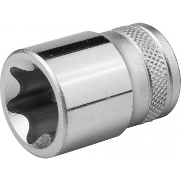 27810-22_z01 | Торцовая головка, Cr-V, внешний TORX, хромосатинированная, 1/2", Е 22, KRAFTOOL INDUSTRIE QUALITAT-0