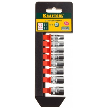 27860-H8 | Набор Торцовые головки "SUPER LOCK", 1/4", 6-13мм, 8 предметов, KRAFTOOL INDUSTRIE QUALITAT-0