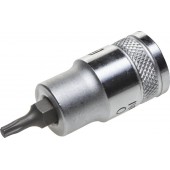 Торцовая бита-головка, материал S2, TORX, сатинированная, 1/2", Т20, KRAFTOOL 27905-20_z01