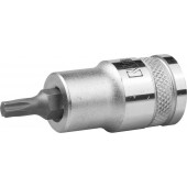 Торцовая бита-головка, материал S2, TORX, сатинированная, 1/2", Т27, KRAFTOOL 27905-27_z01