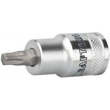 27905-40 | Торцовая бита-головка, материал S2, TORX, сатинированная, 1/2", Т40, KRAFTOOL INDUSTRIE QUALITAT-0