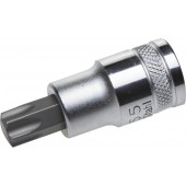 Торцовая бита-головка, материал S2, TORX, сатинированная, 1/2", Т55, KRAFTOOL 27905-55_z01