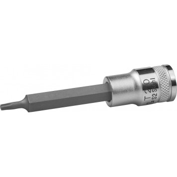 27906-20_z01 | Торцовая бита-головка, удлиненная, материал S2, TORX, сатинированная, 1/2", Т20, KRAFTOOL INDUSTRIE QUALITAT-0