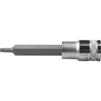 27906-25_z01 | Торцовая бита-головка, удлиненная, материал S2, TORX, сатинированная, 1/2", Т25, KRAFTOOL INDUSTRIE QUALITAT-0