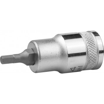 27908-04 | Торцовая бита-головка, материал S2, HEX, сатинированная, 1/2", H4, KRAFTOOL INDUSTRIE QUALITAT-0