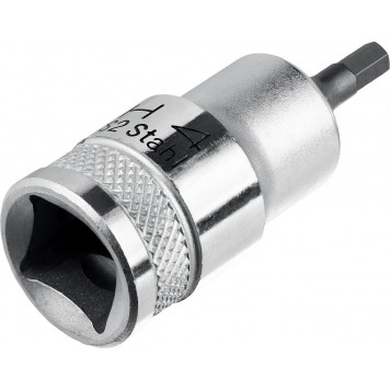 27908-04_z01 | Торцовая бита-головка, материал S2, HEX, сатинированная, 1/2", H4, KRAFTOOL INDUSTRIE QUALITAT-3