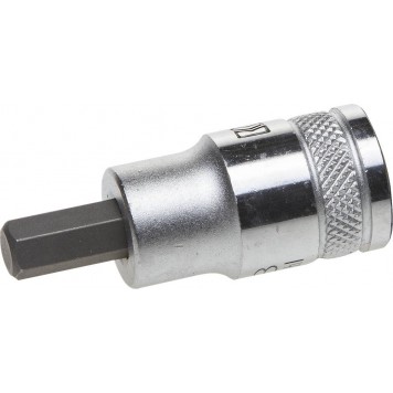 27908-08_z01 | Торцовая бита-головка, материал S2, HEX, сатинированная, 1/2", H8, KRAFTOOL INDUSTRIE QUALITAT-0