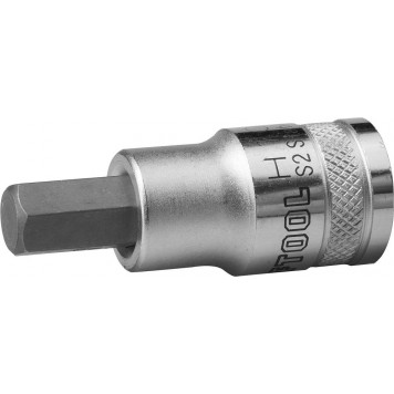 27908-10_z01 | Торцовая бита-головка, материал S2, HEX, сатинированная, 1/2", H10, KRAFTOOL INDUSTRIE QUALITAT-0
