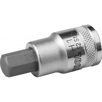 27908-12_z01 | Торцовая бита-головка, материал S2, HEX, сатинированная, 1/2", H12, KRAFTOOL INDUSTRIE QUALITAT-0