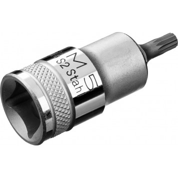 27911-05_z01 | Торцовая бита-головка, материал S2, SPLINE, сатинированная, 1/2", M5, KRAFTOOL INDUSTRIE QUALITAT-3